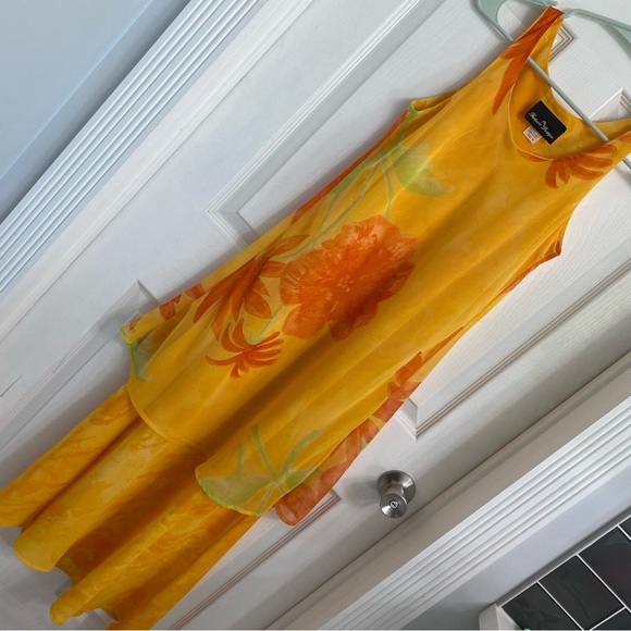 Vintage Dresses & Skirts - Vintage Maxi dress by My Future Design Yellow and Orange women’s Medium